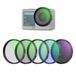 NEEWER Filterset compatibel met DJI Osmo Action 6, 5-pack CPL + ND32 + UV + LPR + Black Diffusie 1/4