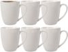 Siaki Koffiemok / theemok Line - 20x - wit - 370 ml - mokken - porselein