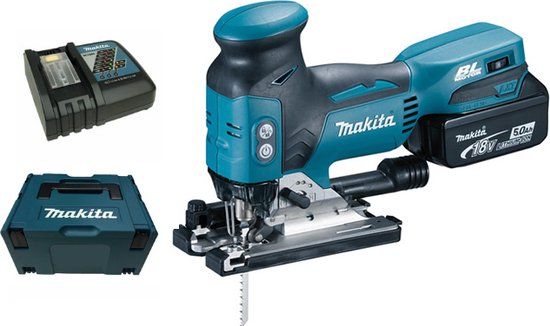 Makita DJV181RT1J 18V Li-Ion Cordless Jigsaw - 5.0Ah Battery - Wood Cutting - 135mm Depth