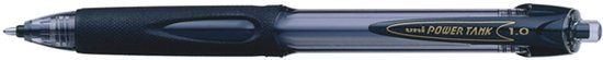 uni ball Balpen Power Tank, zwart, 12 stuks