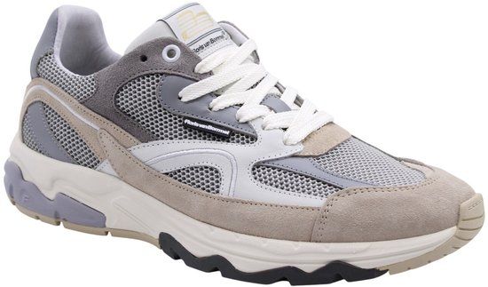 Floris van Bommel De Rezer 01.17 SFM-10258-22-03 Lightbrown Grijs Combi Sneaker