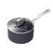 Kyocera Keramische braadpan, steelpan met keramische antiaanbaklaag, 18 cm, vrij van PFAS/PTFE, roestvrij staal, geschikt voor alle warmtebronnen, inclusief glazen deksel, CSP-07