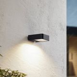 Lucande - solar buitenlamp - Gegoten aluminium, glas - H: 5 cm - zandzwart, transparant