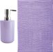 MSV Badkamer Droogloopmat Milano 40 x 60 cm Lila Paars met Zeeppompje
