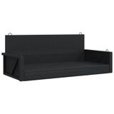VidaXL Banc de jardin Rotin, Acier Noir
