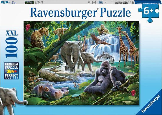 Ravensburger Jungle Dieren Legpuzzel - 100 Stukjes