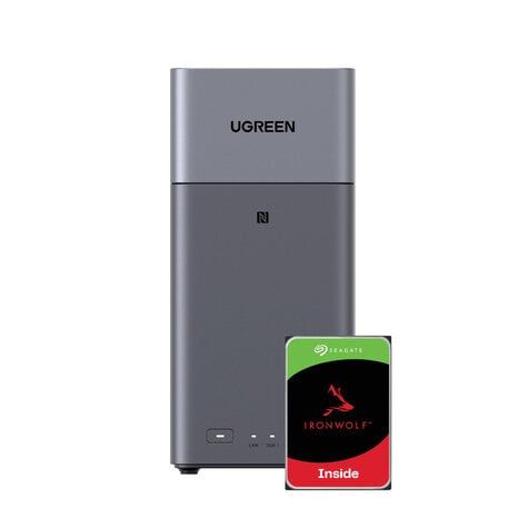Ugreen Seagate DH2300 2Bay 8TB NAS met 2x 4TB Seagate IW
