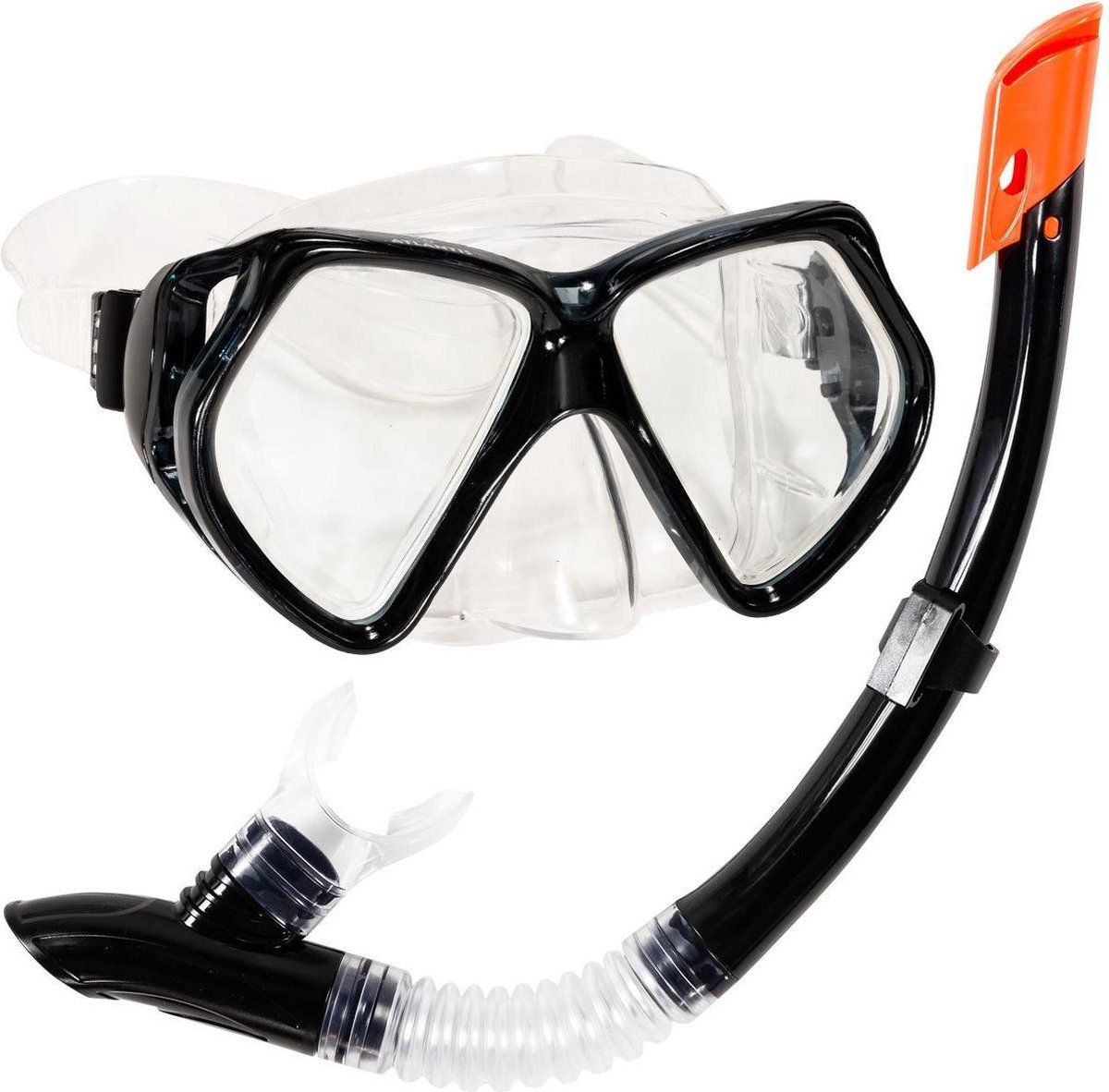 Atlantis Andros Combo Snorkelset - Grijs/Zwart - Volwassenen