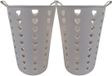 Excellent Houseware Panier à linge flexible - 2x - beige - 60 litres - plastique - 47 x 50 cm