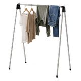 Relaxdays Opvouwbaar droogrek, HxBxD: 122x123,5x49 cm, zilver