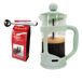 Nerthus FIH 1147 set Franse pers 350 ml groen lepel en koffietang