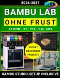 Bambu Lab A1 Mini, A1, P1S, H2S & AMS: Der praktische Einsteiger-Guide zu Bambu Studio und Filamentwahl
