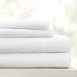Linen Market 4-delige volledige beddengoedset (grijs gestippeld)