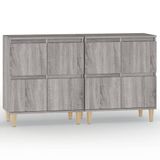 vidaXL Dressoir 60x35x70 cm Bewerkt Hout Grijs Sonoma Eikenkleur