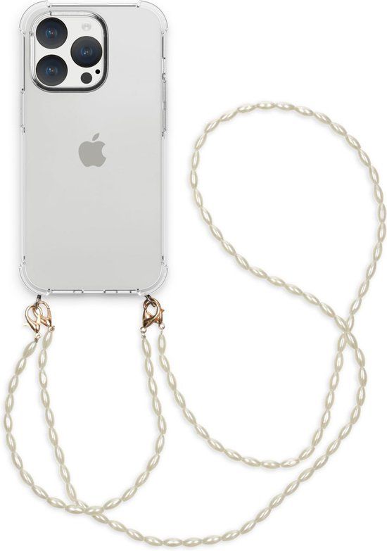 iMoshion Hoesje iPhone 15 Pro - Backcover met Koord - Transparant