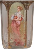 Goebel Alphonse Mucha Zomer 1900 Windlicht Glas 10cm