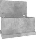 vidaXL Opbergbox 70x40x38 cm bewerkt hout betongrijs