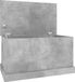 vidaXL Opbergbox 70x40x38 cm bewerkt hout betongrijs