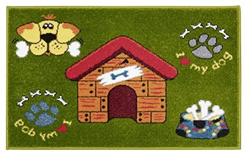 Hanse Home Design deurmat I Love My Dog - 50x80 cm - groen bont
