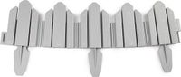 PLASTICFORTE Flexibele borderrand/hekje - 62 cm - grijs - kunststof