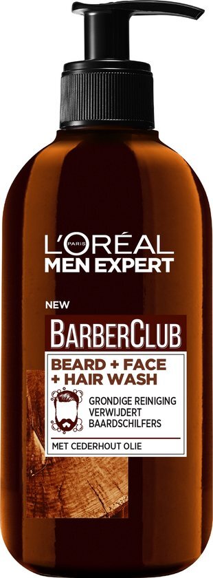 L'Oréal Men Expert BarberClub L'Oréal Men Expert BarberClub Beard + Face + Hair Wash 200ml