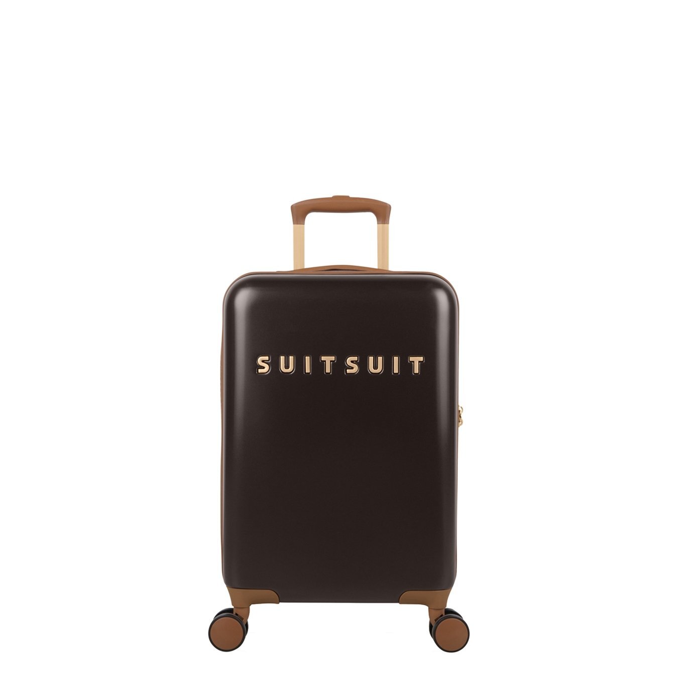 SuitSuit SuitSuit Fab Seventies Classic Handbagage Trolley 55 cm espresso black Harde Koffer Bruin