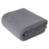 Amazon Basics Microvezel Autodrooglap, Extra Groot 91x64cm, Sneldrogend, Krasvrij, Niet-Schurend, Streeploos, Zachte Doek voor Voertuig Exterieur Glas Ramen, Grijs