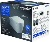 Duravit ME by Starck wandclosetpack Rimless 37x57cm Wondergliss met softclose closetzitting wit 45290900a11