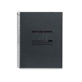Miquelrius 100% gerecycled notitieboek, omslag van gerecycled karton, notitieboek A5 (148 x 210 mm), 2 gaten, 120 gerecyclede vellen van 80 g/m², 4 gekleurde strepen, horizontaal gelinieerd 7 mm
