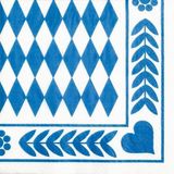 Papstar 12901 papieren servetten Blauw, Wit Papier 20 stuk(s)