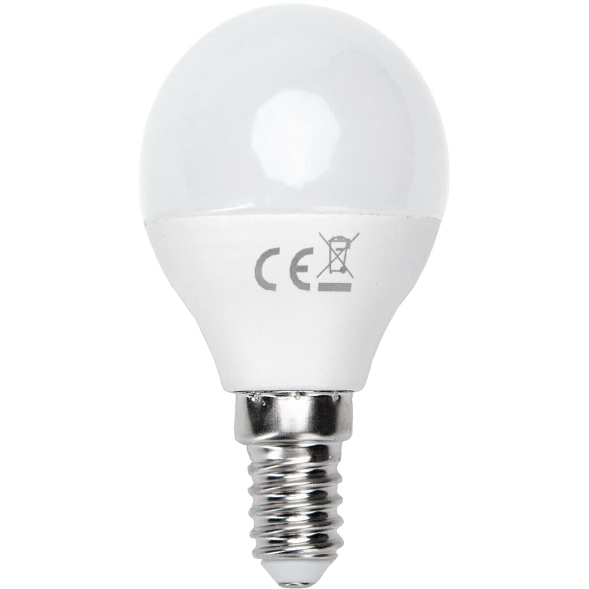 BES LED LED Lamp - Smart LED - Aigi Kiyona - Bulb G45 - 7W - E14 Fitting - Slimme LED - Wifi LED - RGB + Aanpasbare Kleur - Mat Wit - Glas
