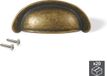 Emuca Poignées de meubles, entraxe 64 mm, Zamak, Bronze, 20 pcs.