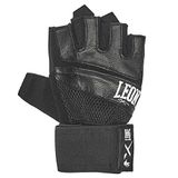 LEONE 1947, Extreme GK201 fitnesshandschoenen voor volwassenen, uniseks, zwart, S/M
