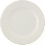Givi Italia Feestbordjes/bbq bordjes - 8x - zilvergrijs - rond - papier/karton - 27cm - biologisch afbreekbaar - groot