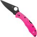 Spyderco Delica 4 Rose Noir S30V C11FPPNS30VBK Rose Couteau de poche