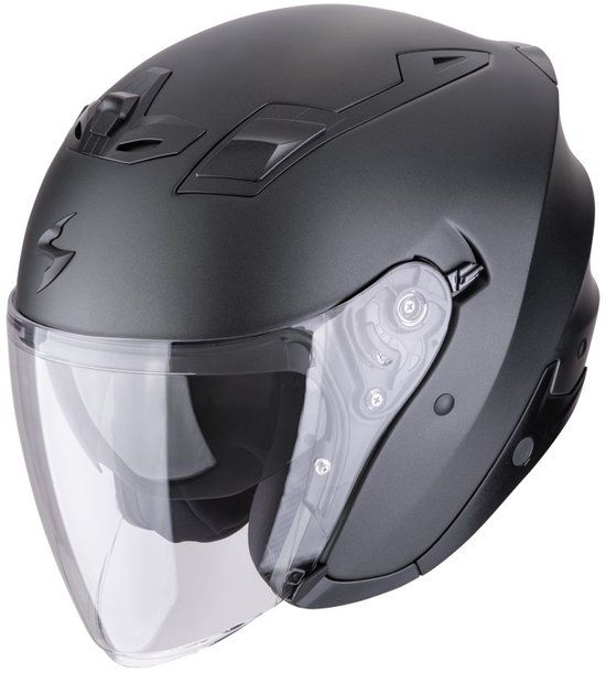 Scorpion EXO-Z1 Mat Pearl Zwart Jethelm - Maat S