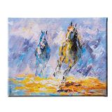 Homemania Paardenbord voor woonkamer, slaapkamer, meerkleurig, 45 x 3 x 70 cm HM20KNV45x70-109, polyester, hout
