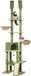 Bol Tour pour chat de sol à plafond avec hauteur réglable (216-285cm) 5 couches centre d'activités d'escalade pour chats avec plateformes hamac douillettes et balles suspendues
