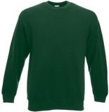 Fruit Of The Loom Heren Set-In Belcoro® garen Sweatshirt (Bottle Groen)