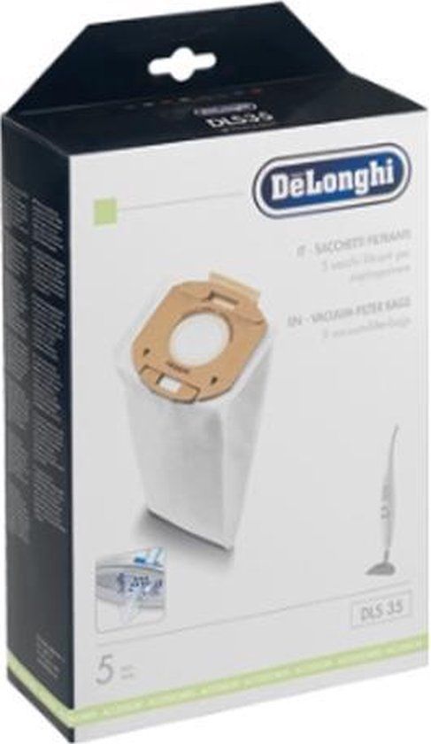 De'Longhi DLS35 Stofzuigerzakken Microvezel (5 stuks)