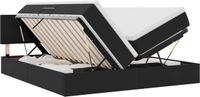 vidaXL - Opbergbed - 2 - st - Zwart - 180 - x - 200 - cm - Velvet