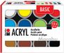 Marabu acrylverf basisset, 24 x 18 ml