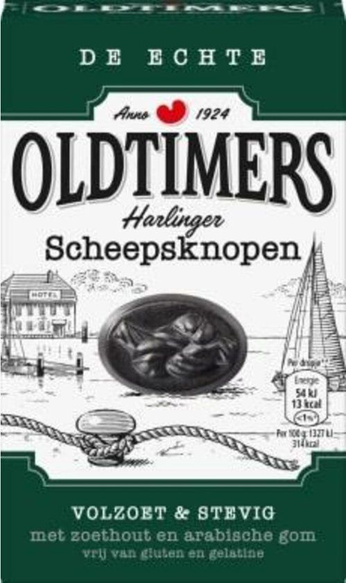 Oldtimers Sweet Ship Button Drop Box 235 Gr