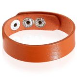 LGT JWLS LGT Jewels Leren armband Verstelbaar Oranje