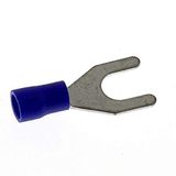 SeKi 14133, 1,5-2,5 mm2, M6, geïsoleerd, 25 stuks vorkkabelschoenen, blauw