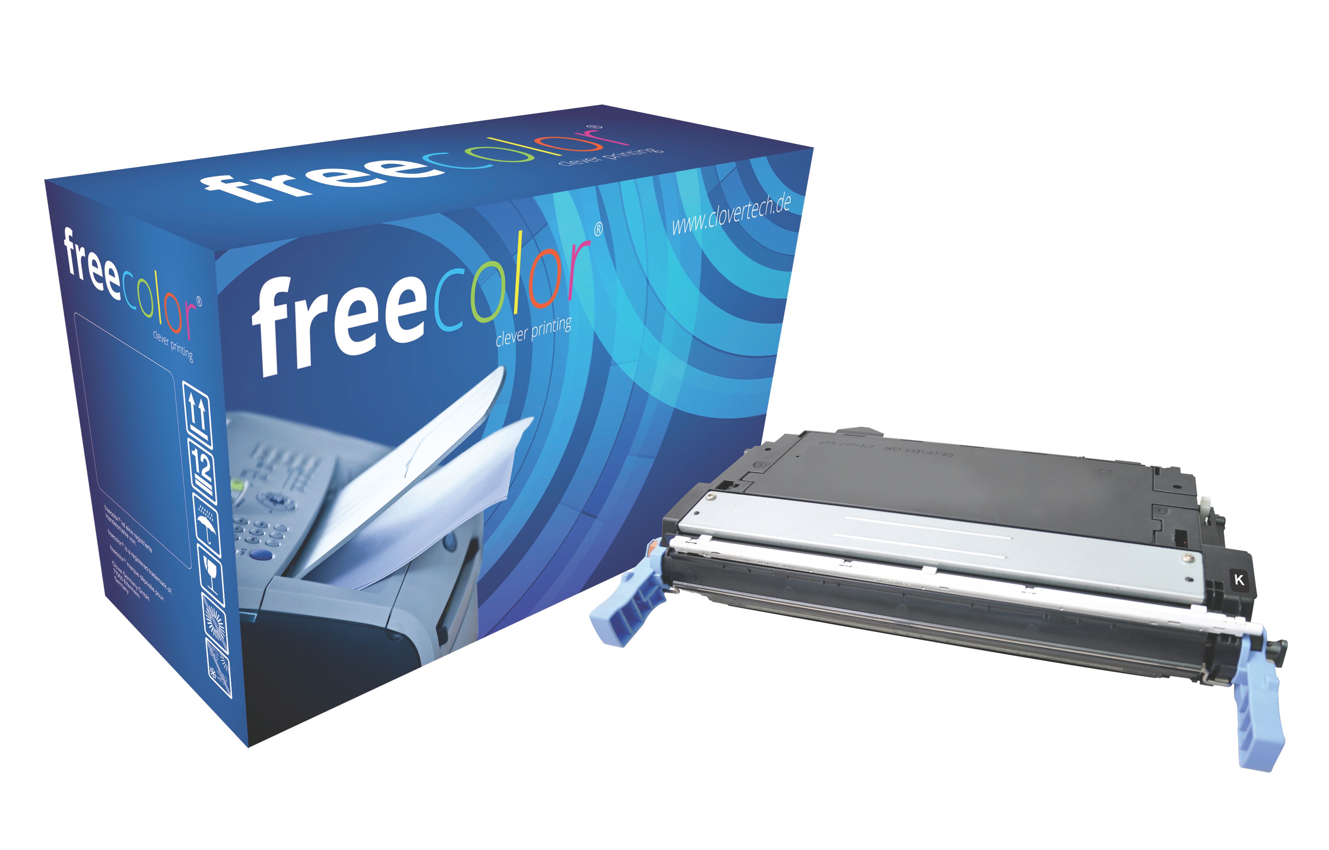 Freecolor 4700K-FRC Toner Cartridge - Black - 11000 Pages - Compatible with HP Color LaserJet 4700 Series