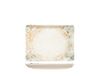 H&H Eris Rechthoekig bord van porselein, 17 x 23 cm, modern design, elegant, voor het serveren van gerechten, beige