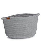 Zeller 14440 Opbergmand, katoen/polyester, grijs, ca. 38 x 27 x 31 cm