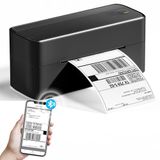 Phomemo Labelprinter Bluetooth 4x6, Thermische Labelprinter, 4 x 6 label printer, voor Barcode, Amazon, Etsy, Shopify, Royal Mail, DHL, FedEx, UPS-zwart