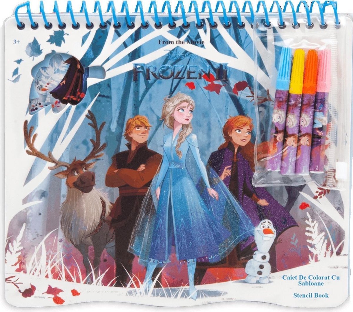 Disney Kleurboek Frozen Ii 20 X 21,5 Cm Karton Blauw/wit 5-delig